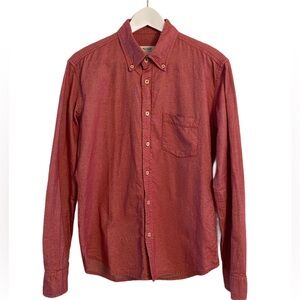 Brooklyn Tailors Men's Red Button-Down Shirt